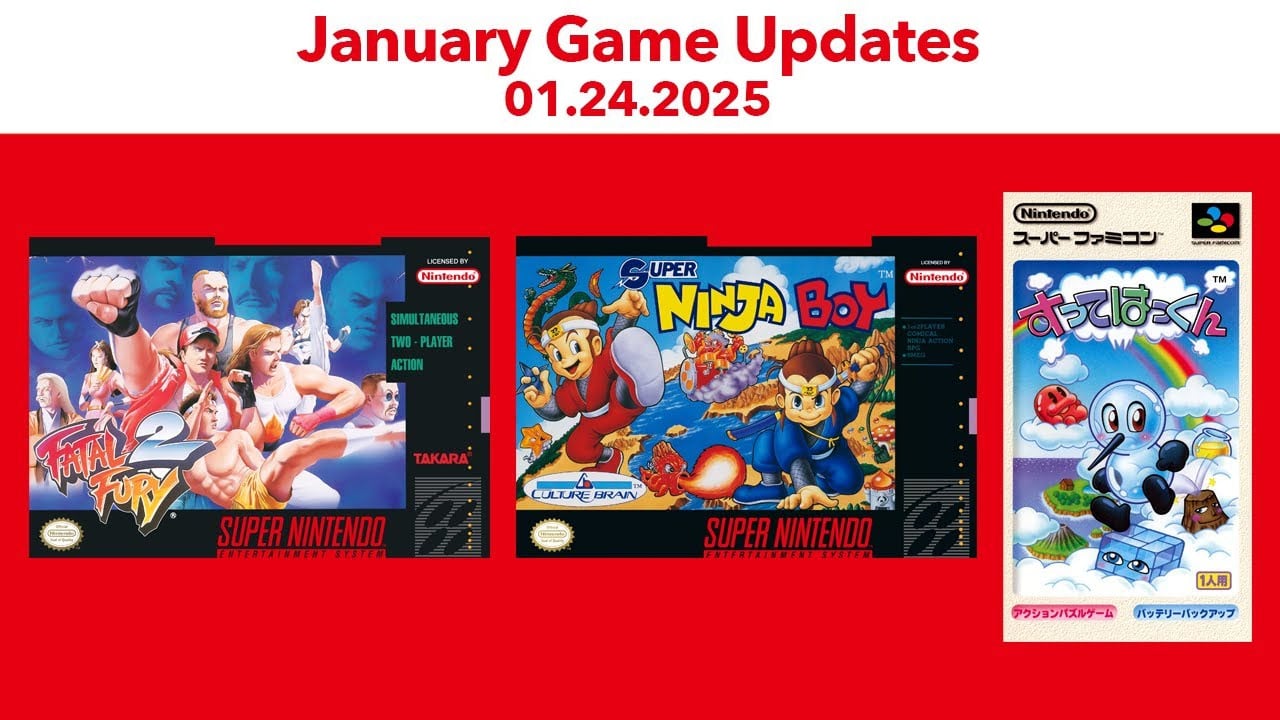 SNES – Nintendo Switch Online adds Fatal Fury 2, Super Ninja Boy, and Sutte Hakkun