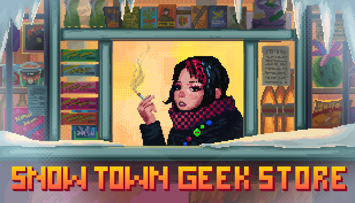 Narrative simulation game Snow Town Geek Store announced for PC