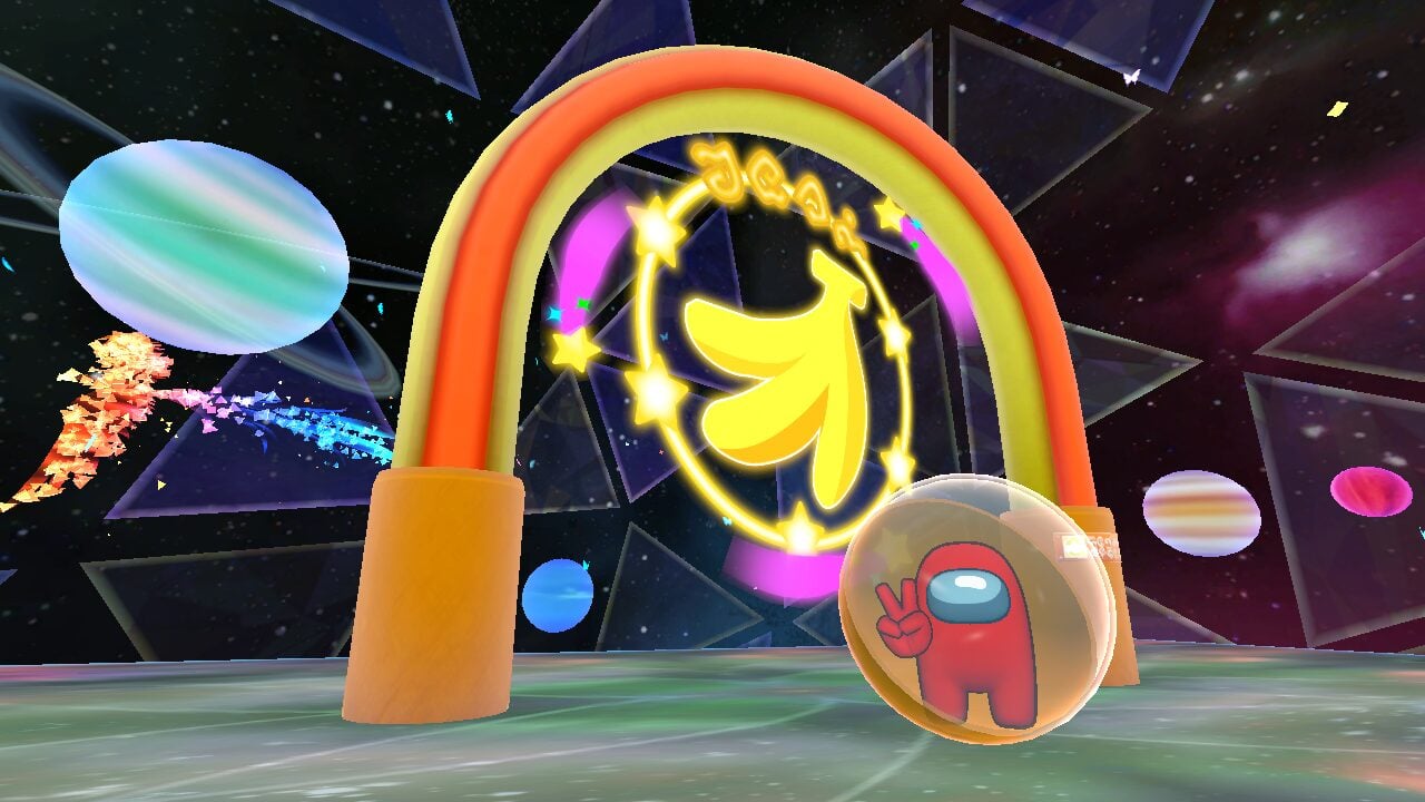 Super Monkey Ball: Banana Rumble version 2.10, DLC character Crewmate from Among Us now available