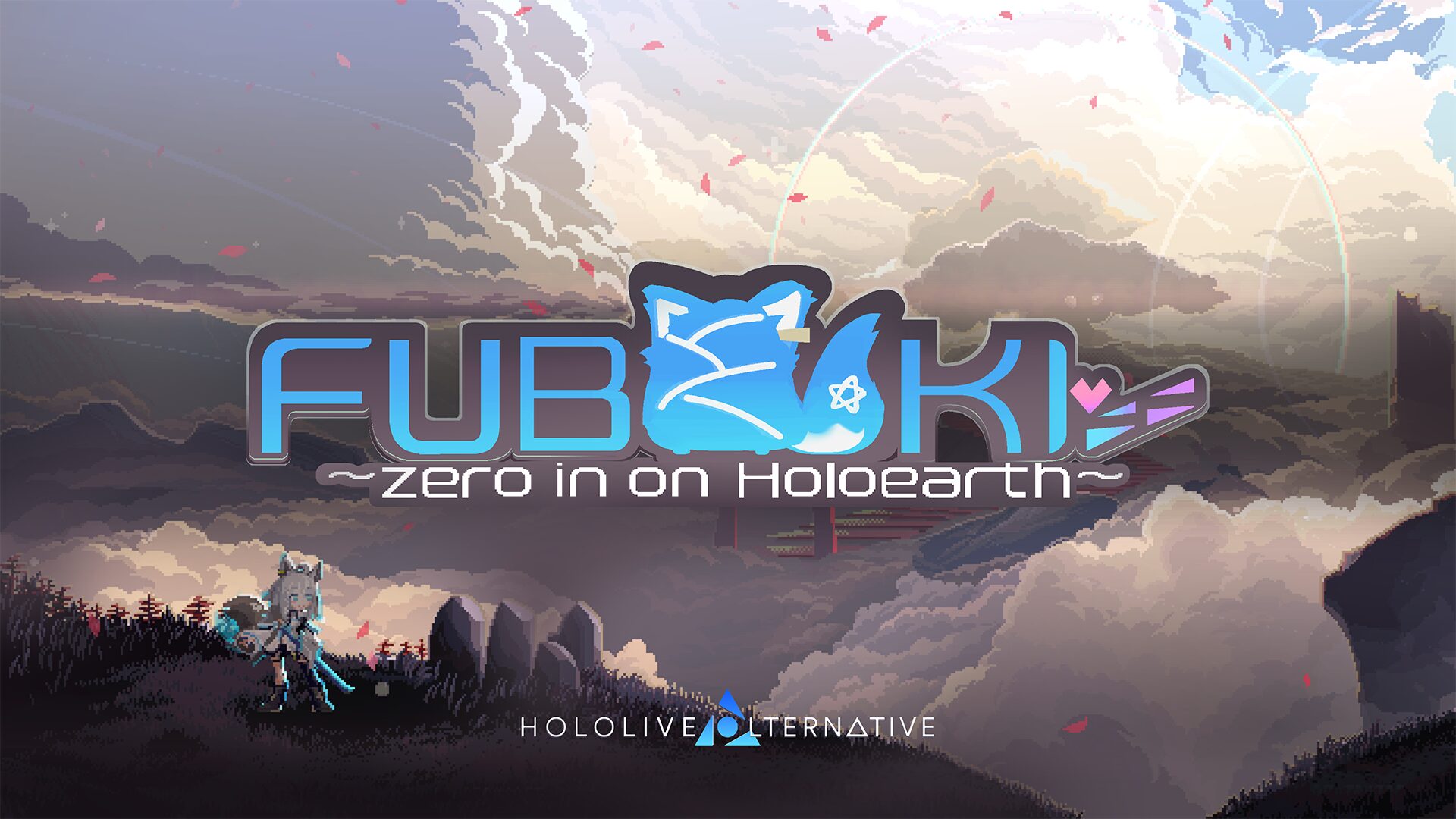 Pixel art high-speed action game FUBUKI ~zero in on Holoearth~ HOLOLIVE ALTERNATIVE announced for PC