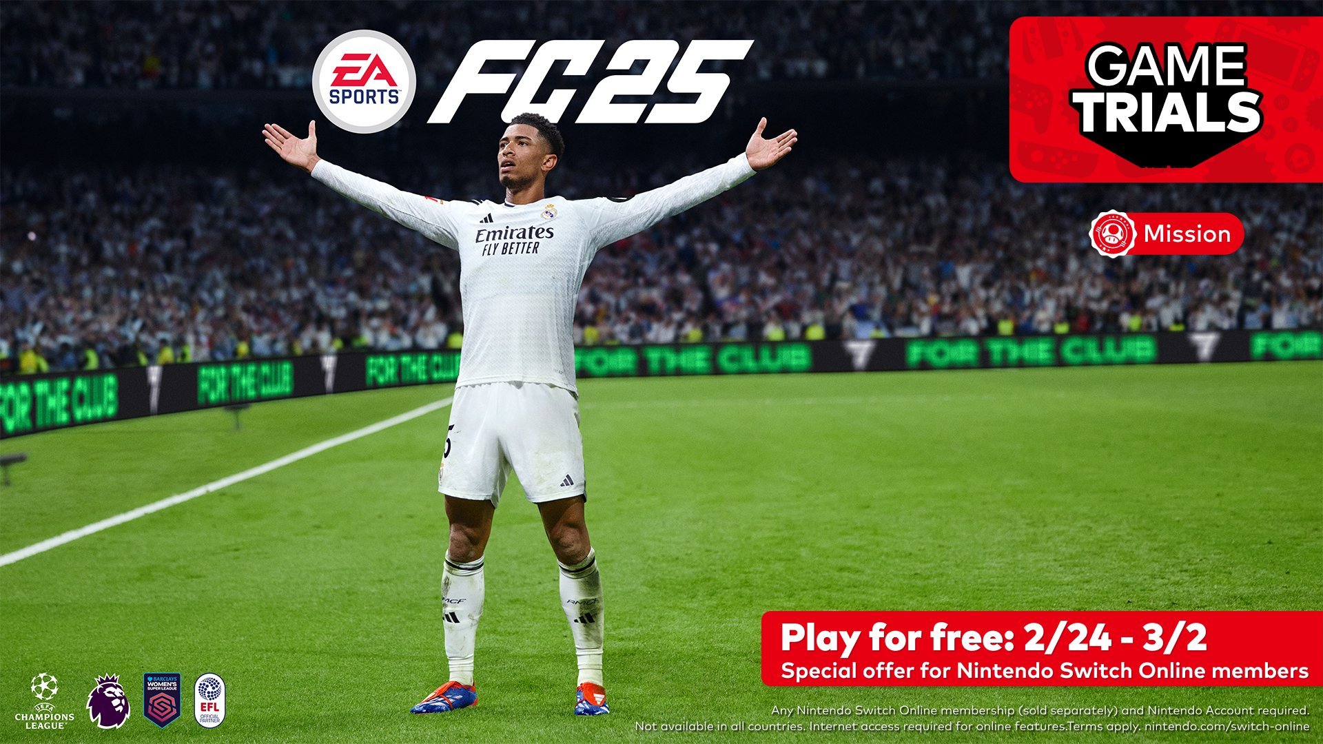 A week-long free trial of EA Sports FC 25 is coming to Switch soon