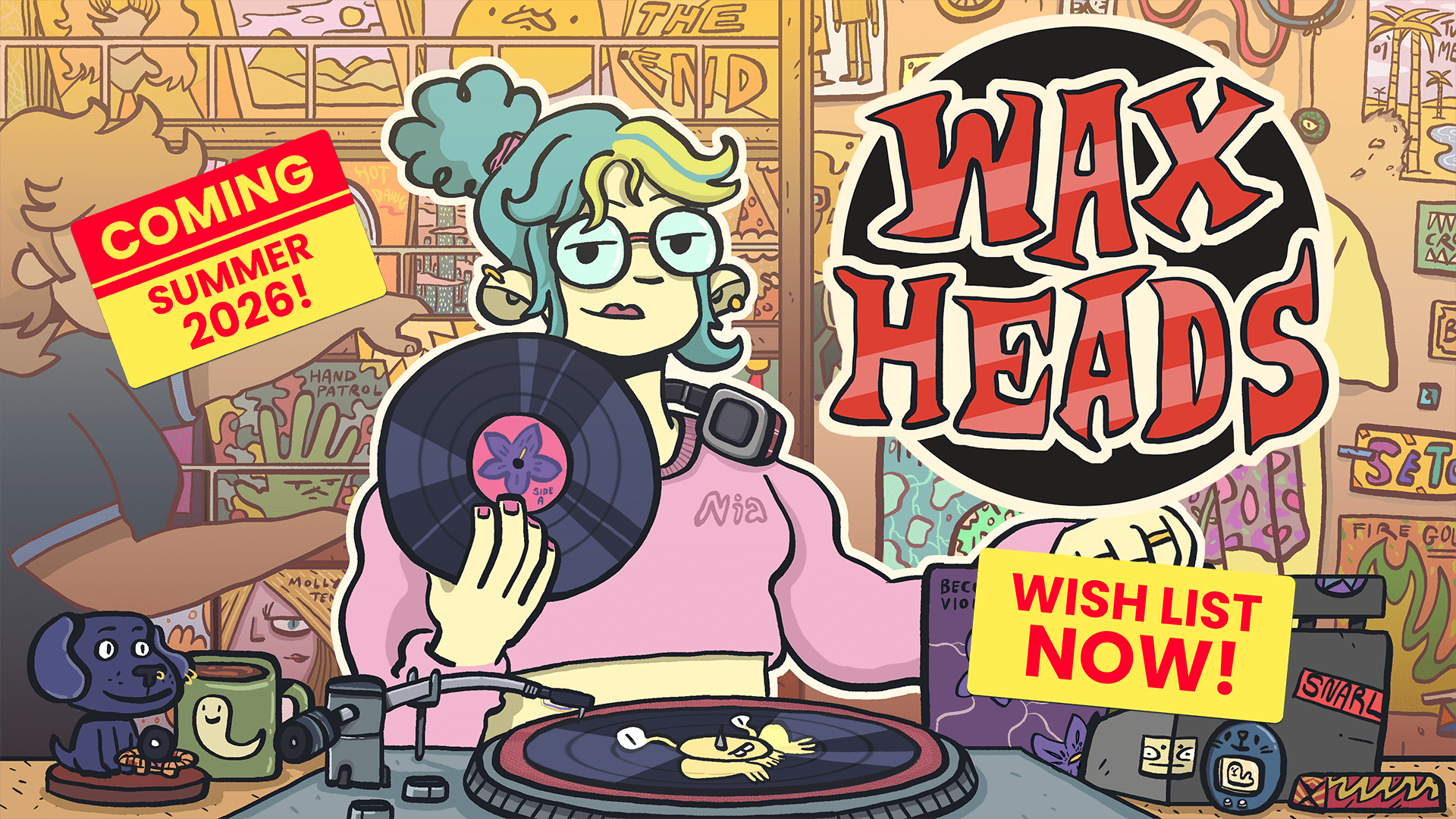 Record store clerk narrative simulation game Wax Heads launches in summer 2026 for Xbox Series, PC