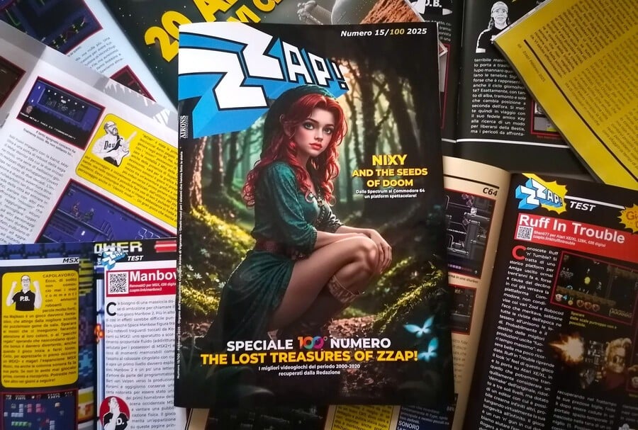 Italian Version Of Zzap!64 Celebrates 100 Issues By Using Icky AI Cover Art