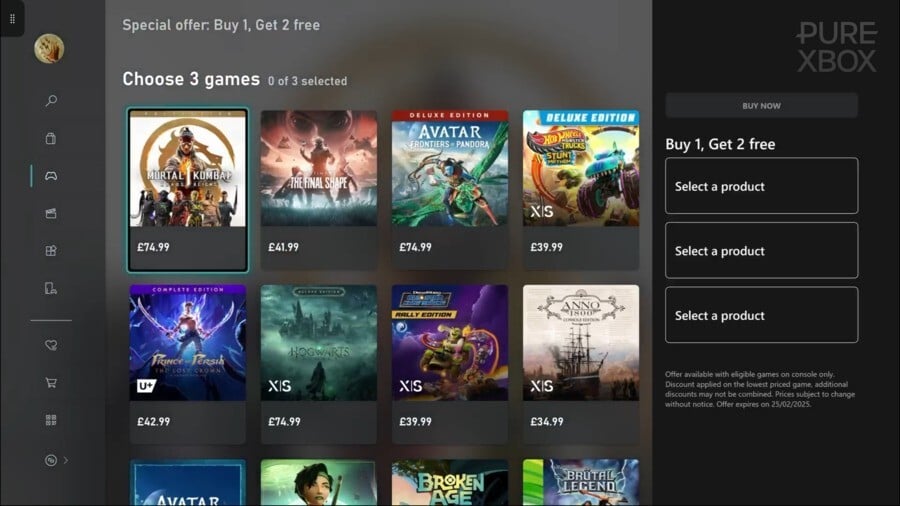 Xbox Is Running A Strange Buy One, Get Two Free Sale Right Now