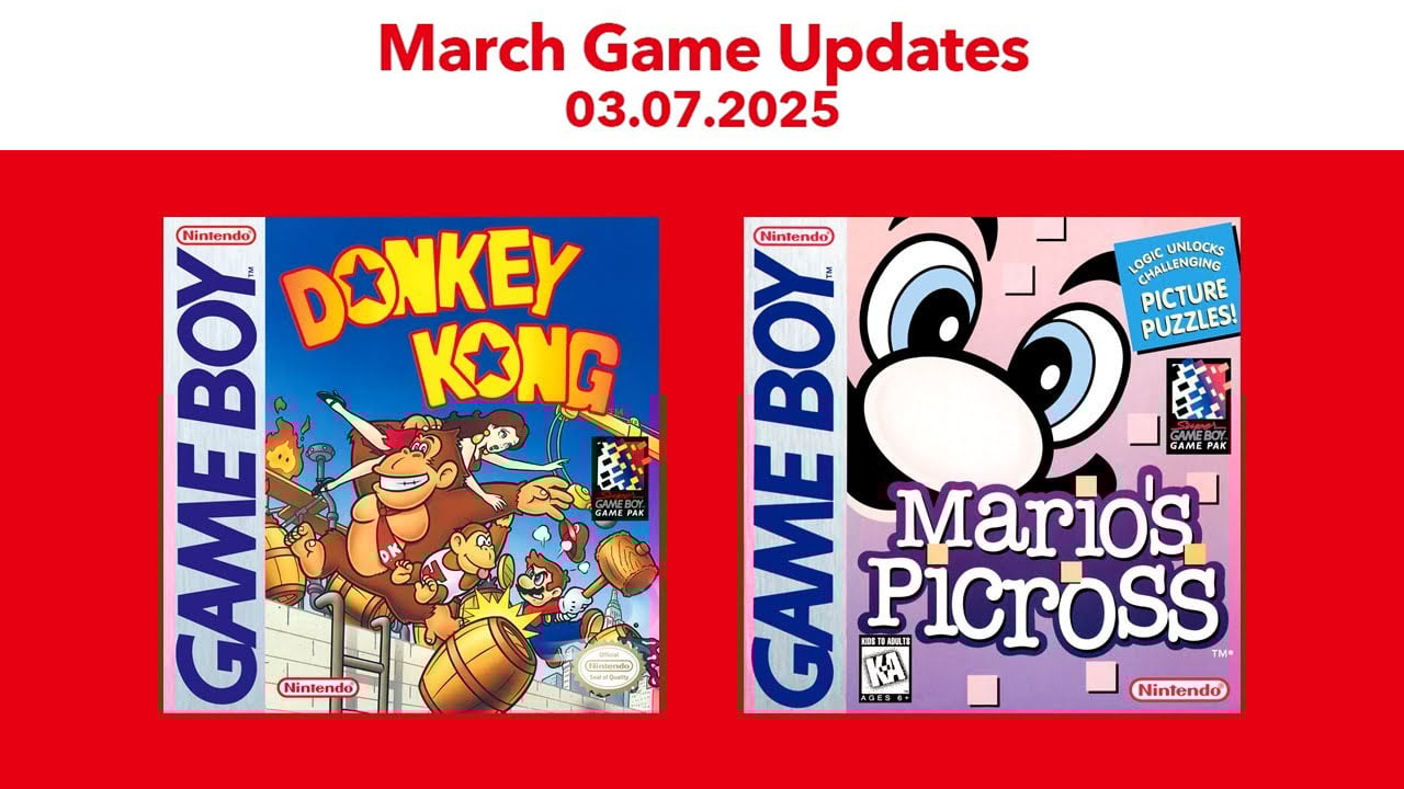 Game Boy – Nintendo Switch Online adds Donkey Kong, Mario’s Picross