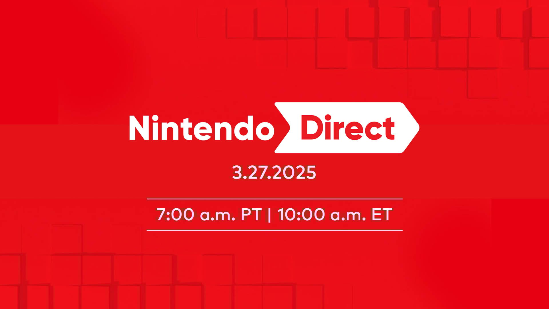 Nintendo Direct set for March 27