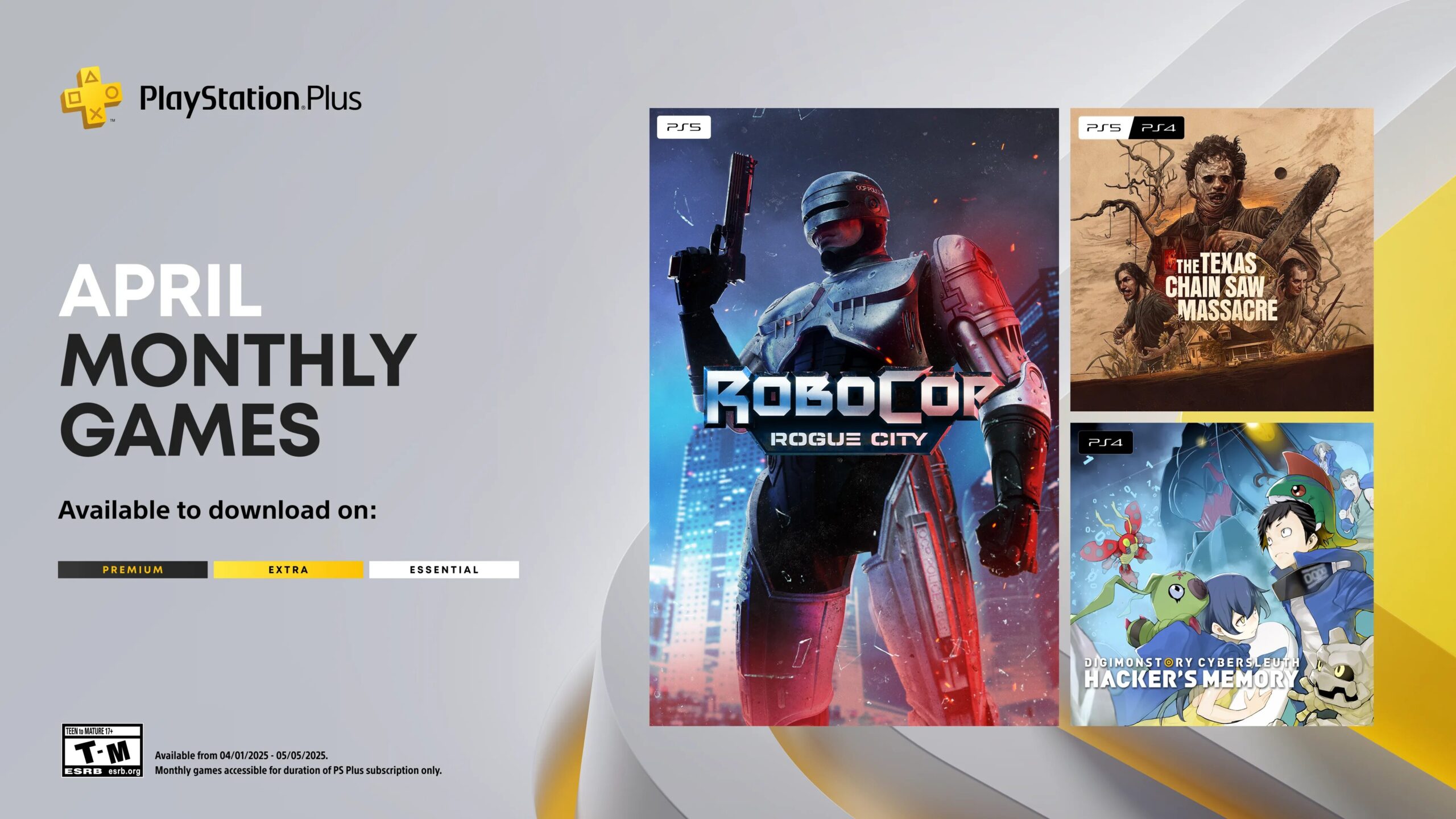 PlayStation Plus Monthly Games lineup for April 2025 announced