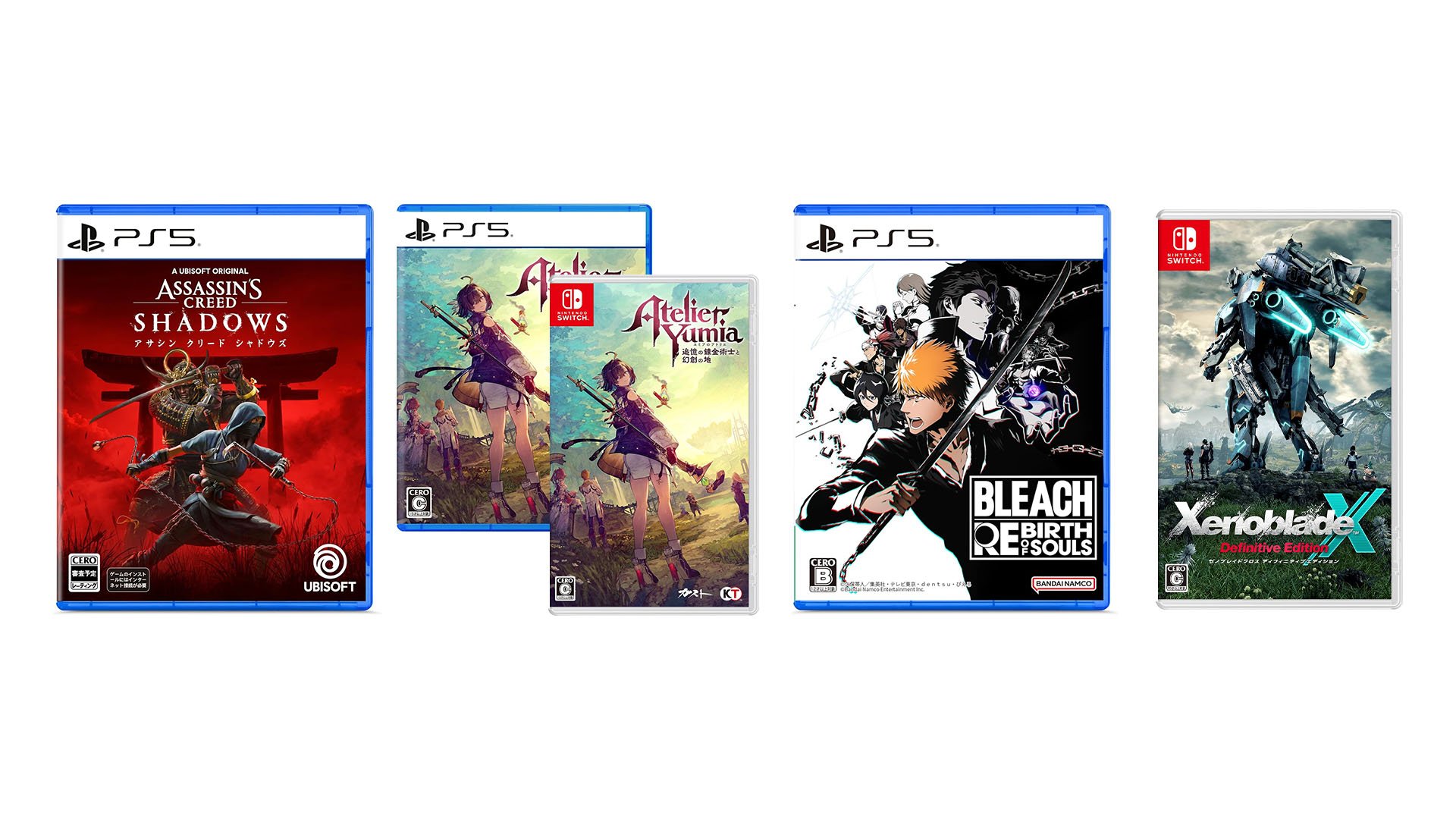 This Week’s Japanese Game Releases: Assassin’s Creed Shadows, Atelier Yumia, Bleach: Rebirth of Souls, Xenoblade Chronicles X: Definitive Edition, more