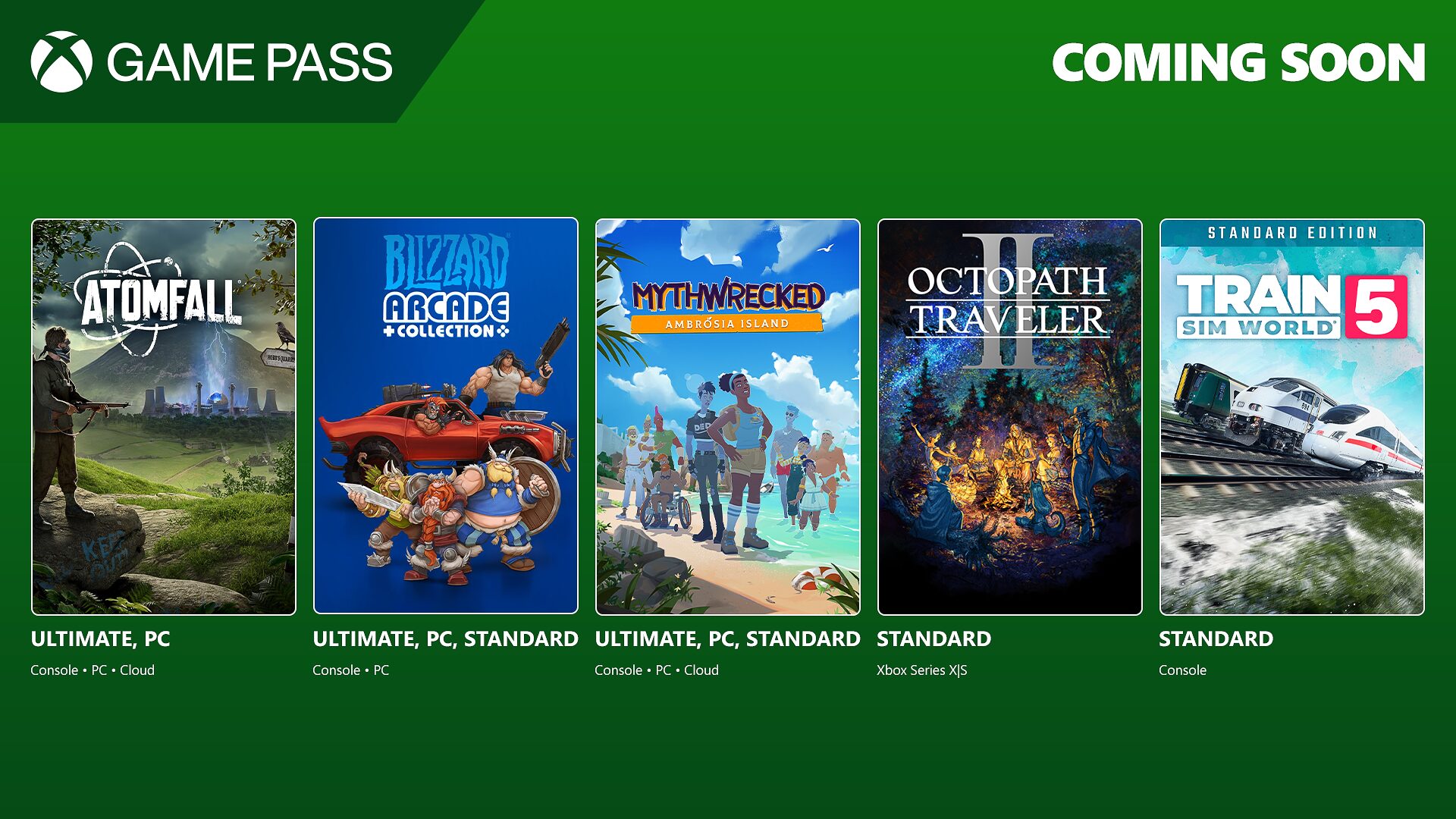 Game Pass adds Atomfall, Blizzard Arcade Collection, Mythwrecked: Ambrosia Island in late March