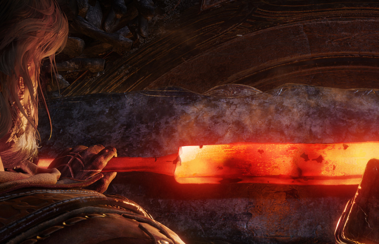 Blades of Fire is an Action game which may or may not be an RPG, but it has a sick weapon crafting system
