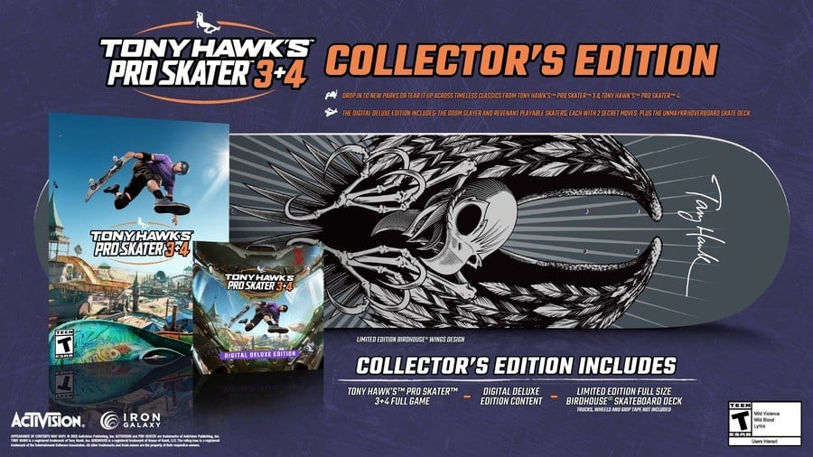 First Look At THPS 3+4 ‘Full Size’ Collector’s Edition Board, Pre-Orders Now Live