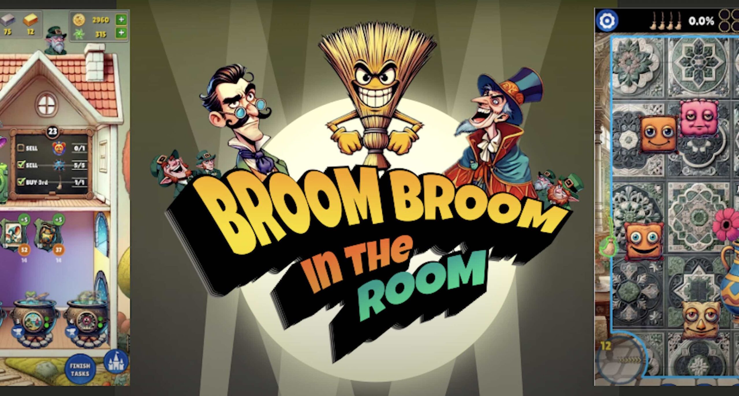 Reclaim Your Mansion By Collecting Monsters, Using Potions, and Upgrading Weapons In Broom Broom In The Room 