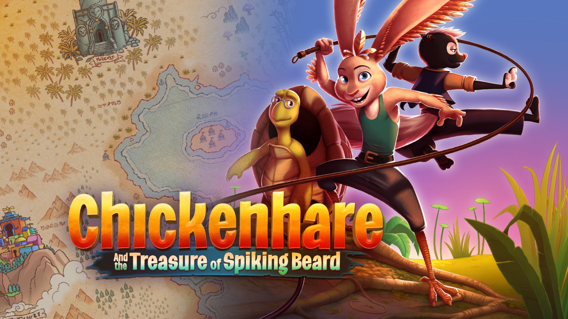 Action adventure platformer Chickenhare and the Treasure of Spiking Beard announced for PS5, Xbox Series, PS4, Switch, and PC
