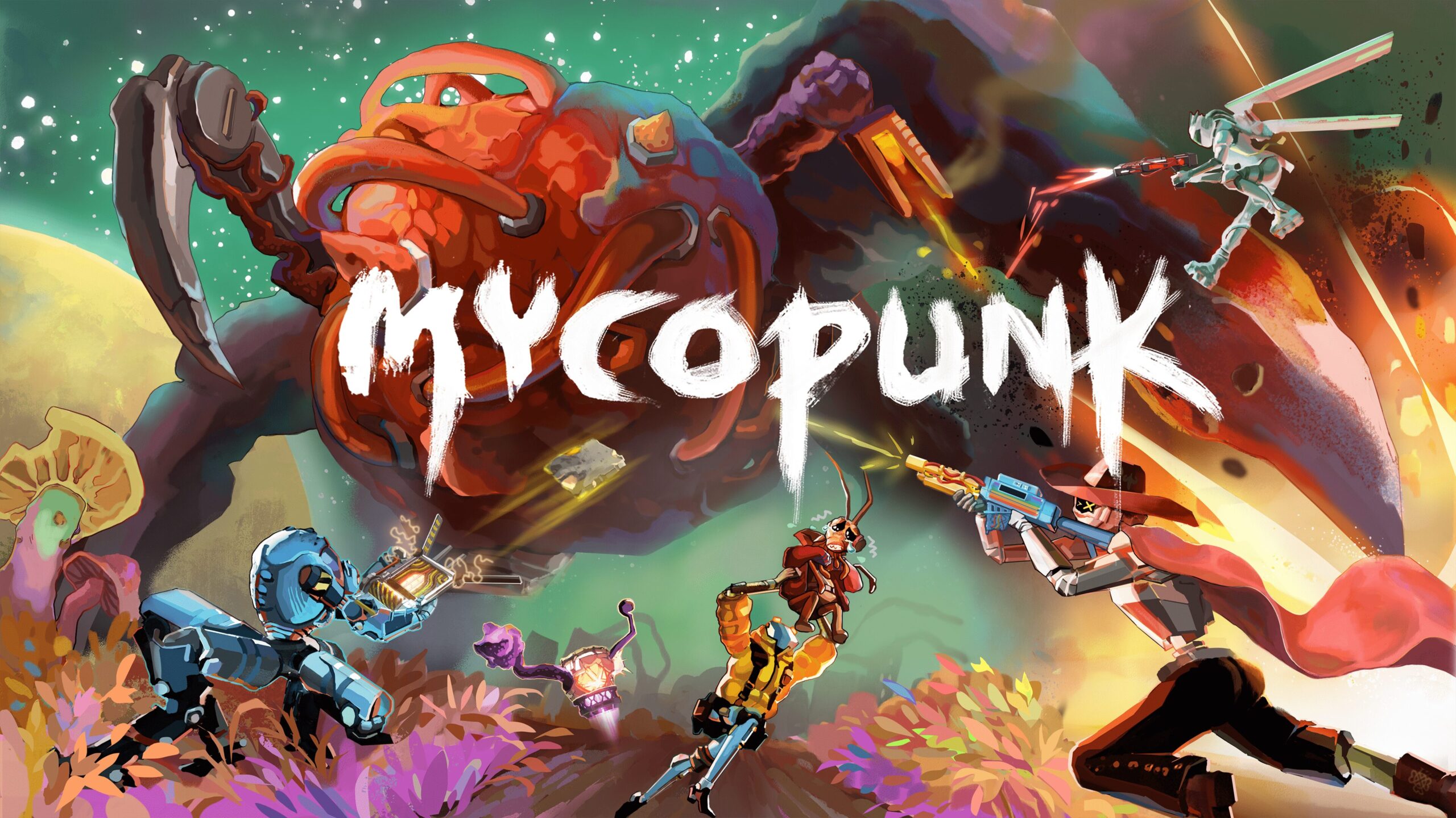 Devolver Digital and Pigeons at Play announce co-op first-person shooter Mycopunk for PC