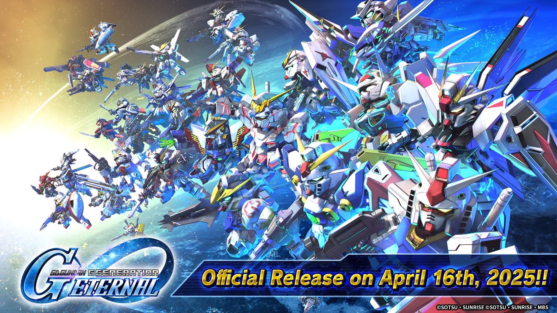 SD Gundam G Generation ETERNAL launches April 16
