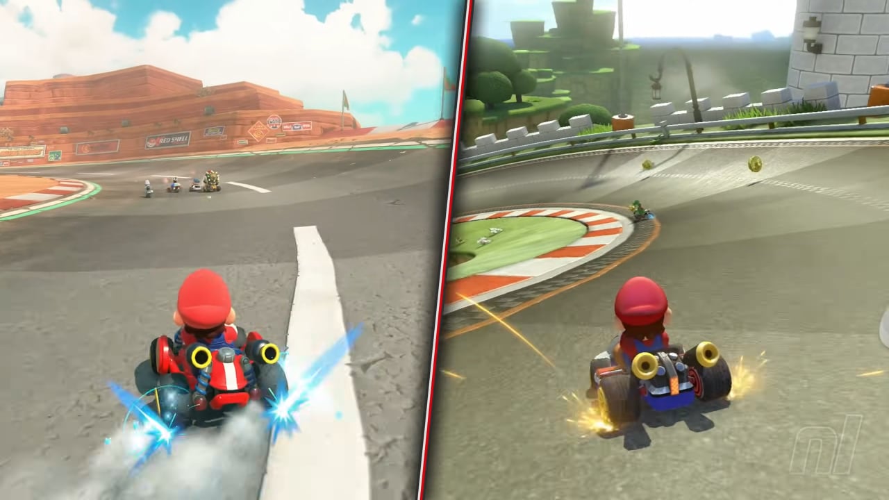 Video: Mario Kart World And Mario Kart 8 Deluxe Side-By-Side Graphics Comparison
