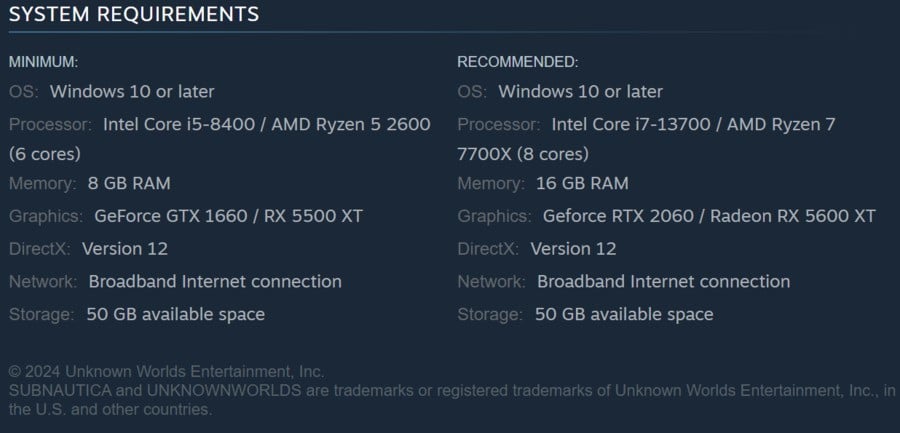 Subnautica 2’s PC System Requirements Have Been Revealed – Could Switch 2 Handle It?