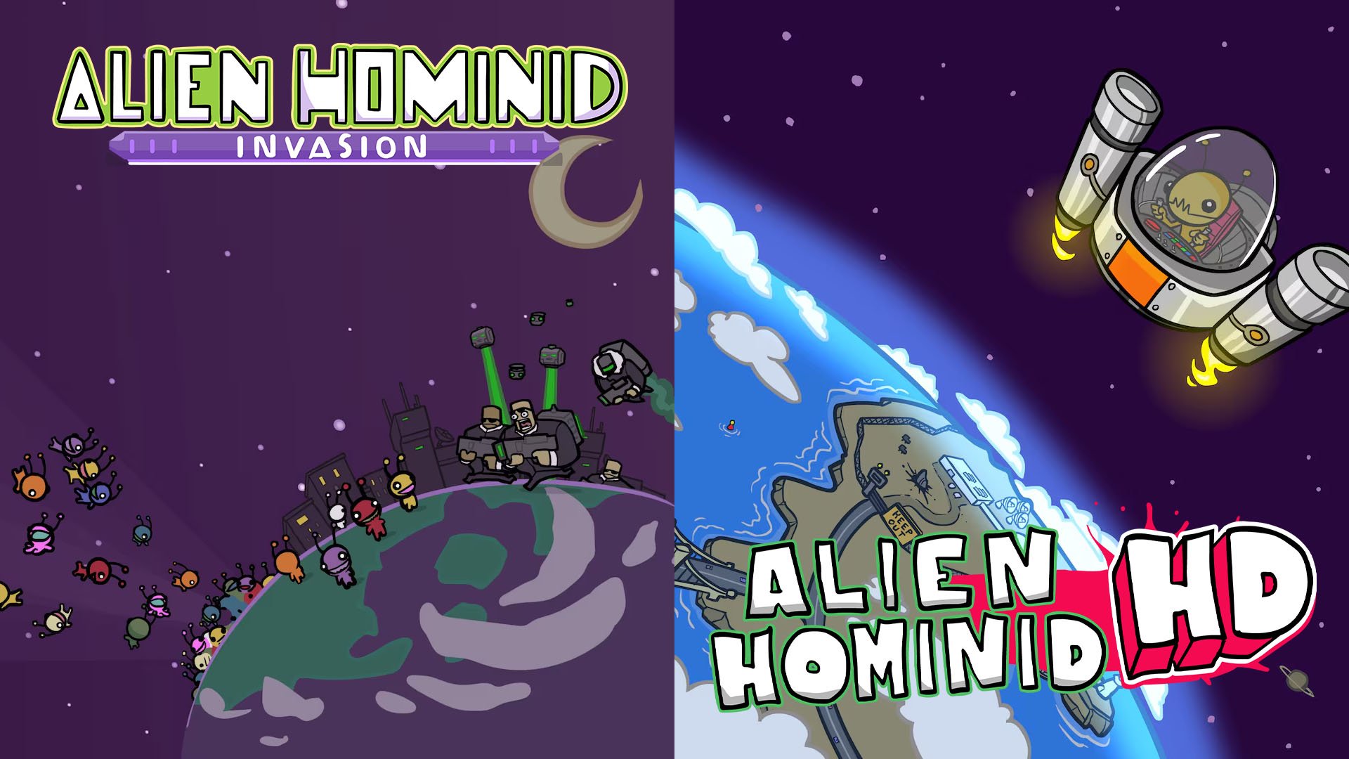 Alien Hominid Invasion and Alien Hominid HD for PS5, PS4 launch June 10