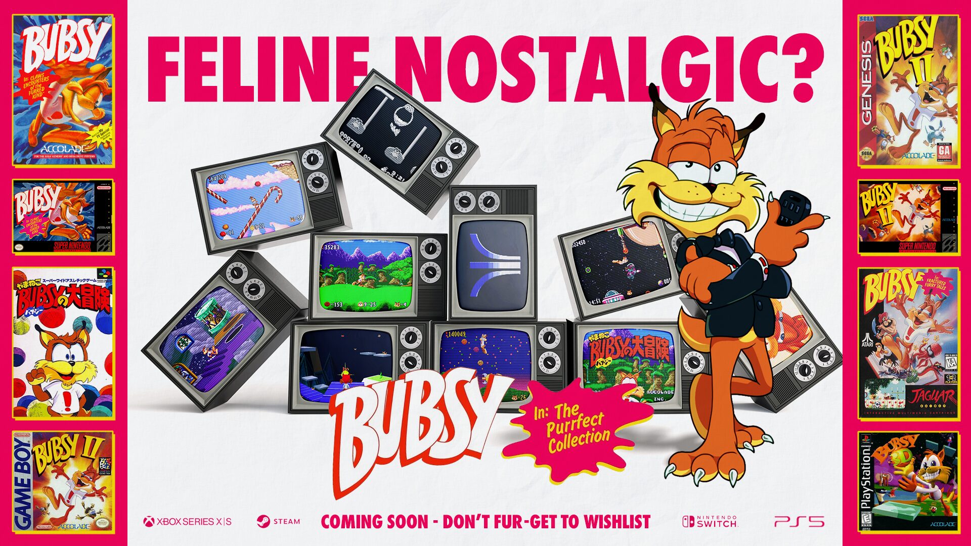 Bubsy in: The Purrfect Collection games list announced