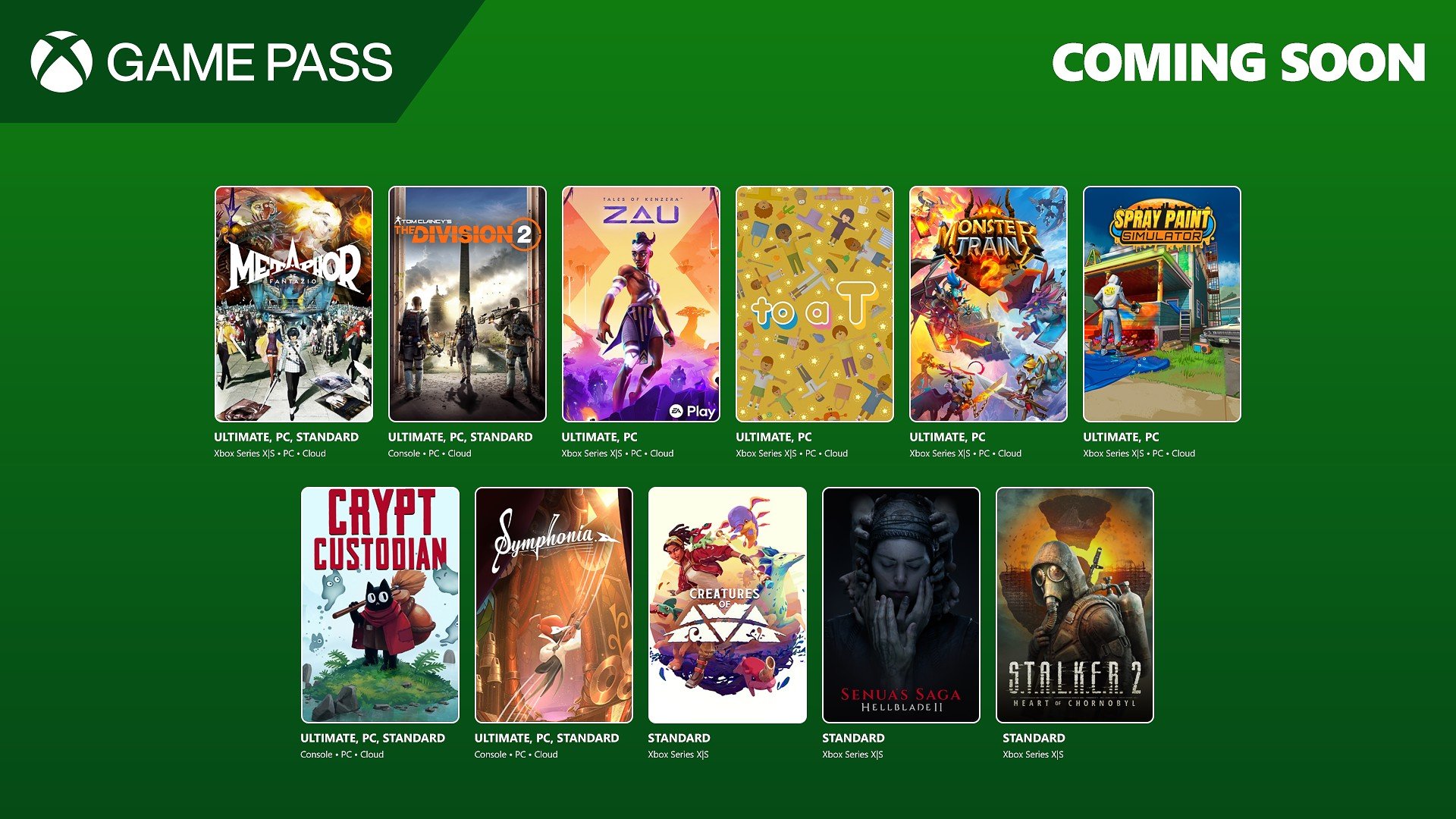 Game Pass adds Metaphor: ReFantazio, Tom Clancy’s The Division 2, Tales of Kenzera: ZAU, and more in late May
