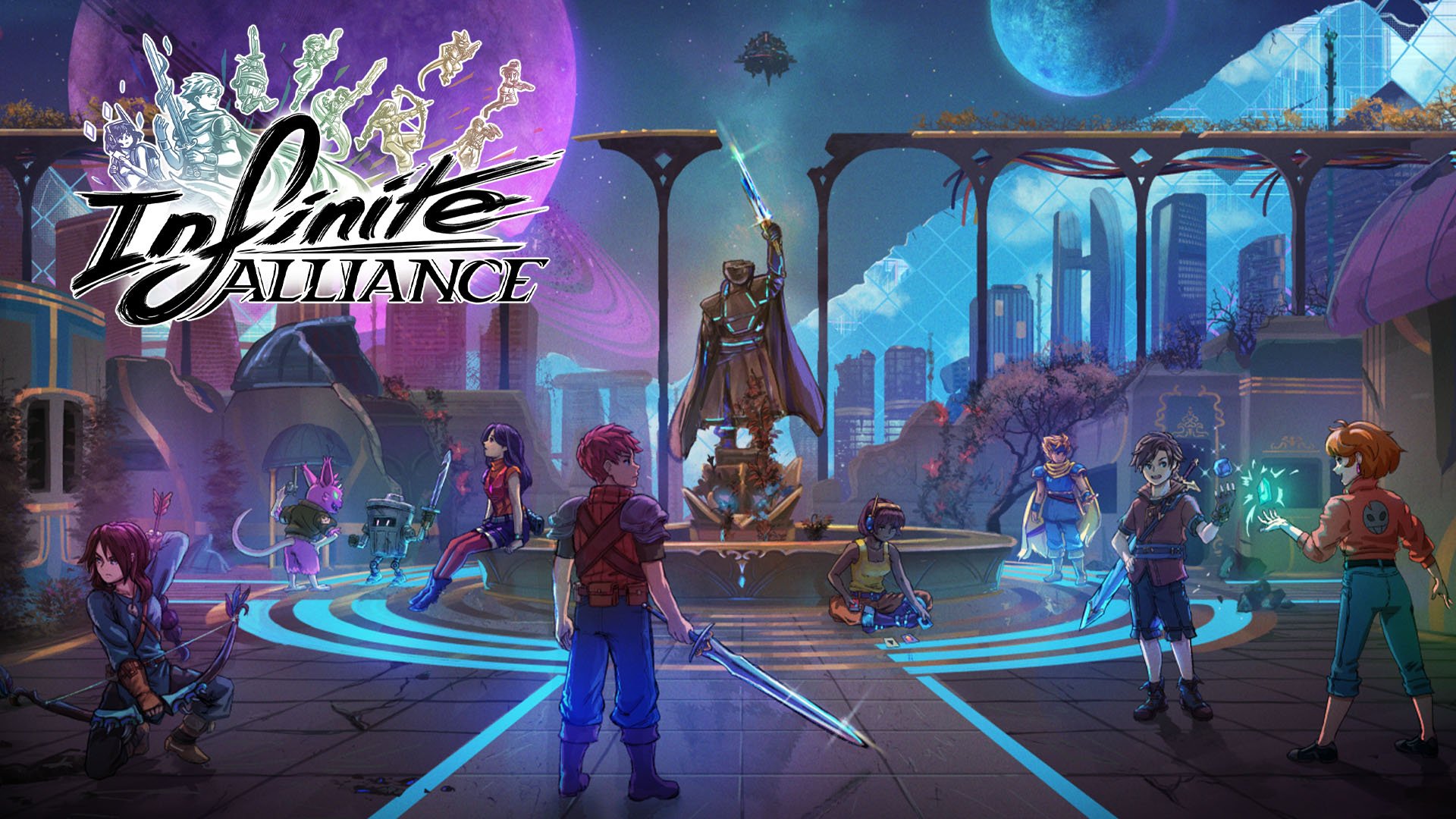Indie Japanese-style RPG crossover Infinite Alliance announced for PS5, Xbox Series, Switch 2, PS4, Xbox One, Switch, and PC