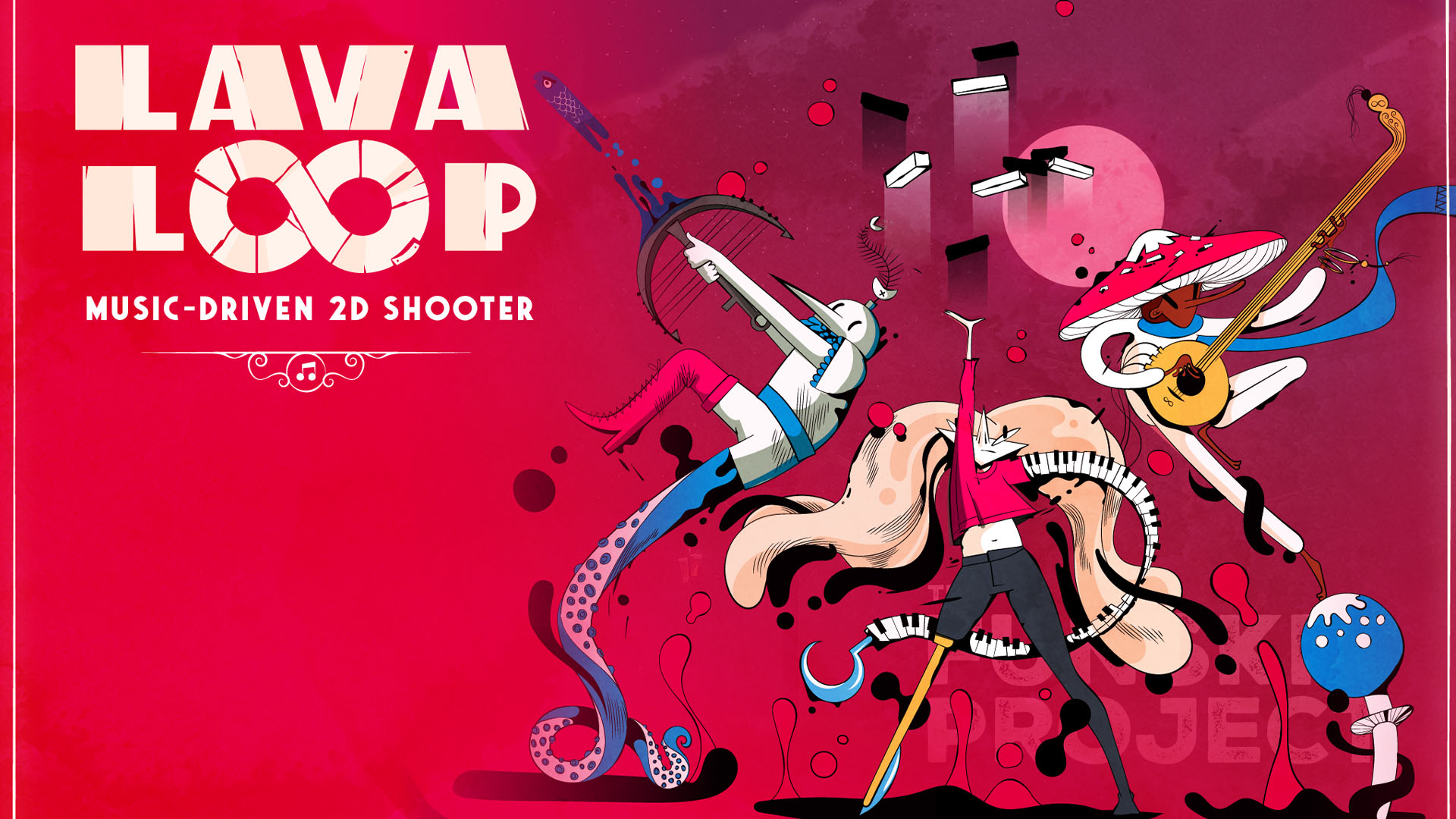 Music-based 2D shooter / platformer LavaLoop announced for PC