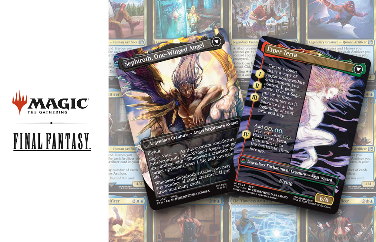 Final Fantasy Magic: The Gathering set features new artwork by Amano and Nomura and all 15 Cids