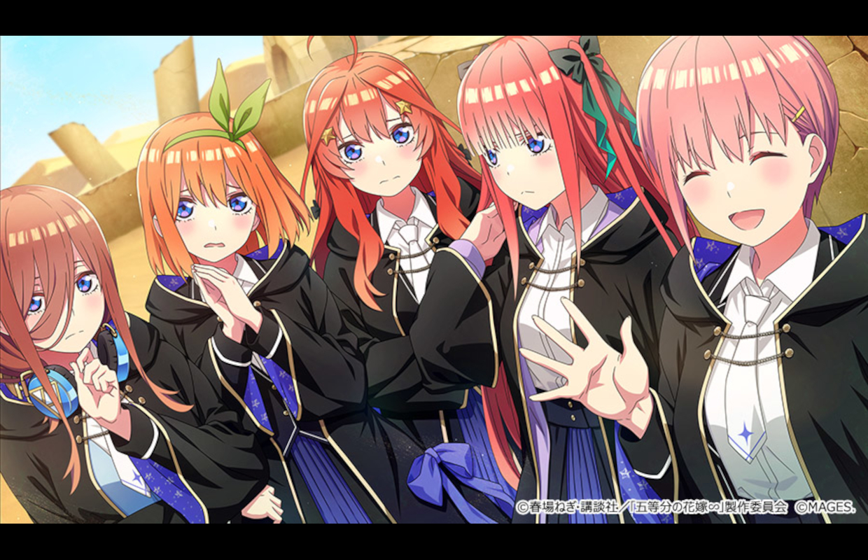 The Quintessential Quintuplets-themed dungeon RPG is coming to Switch, PS5, and PS4 in Japan on September 18