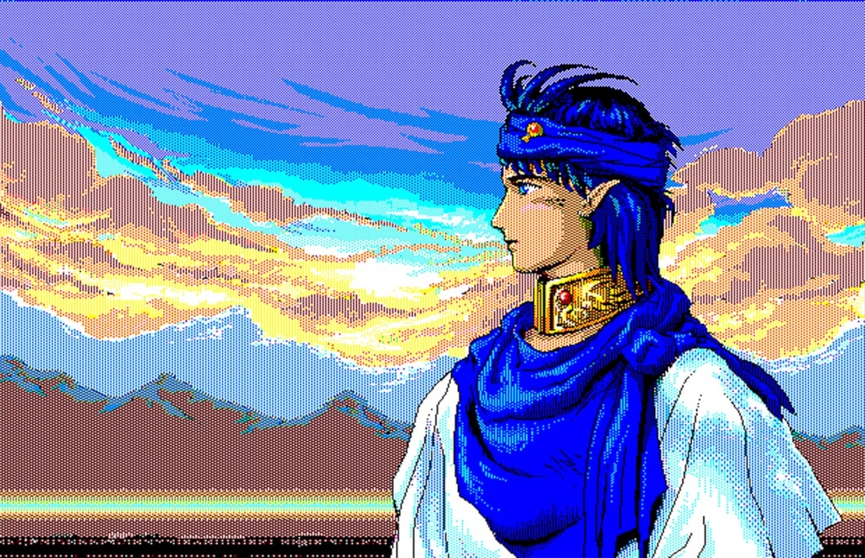 Rune Worth: The Young Noble in Black PC-9801 version ported to Nintendo Switch via EGG Console