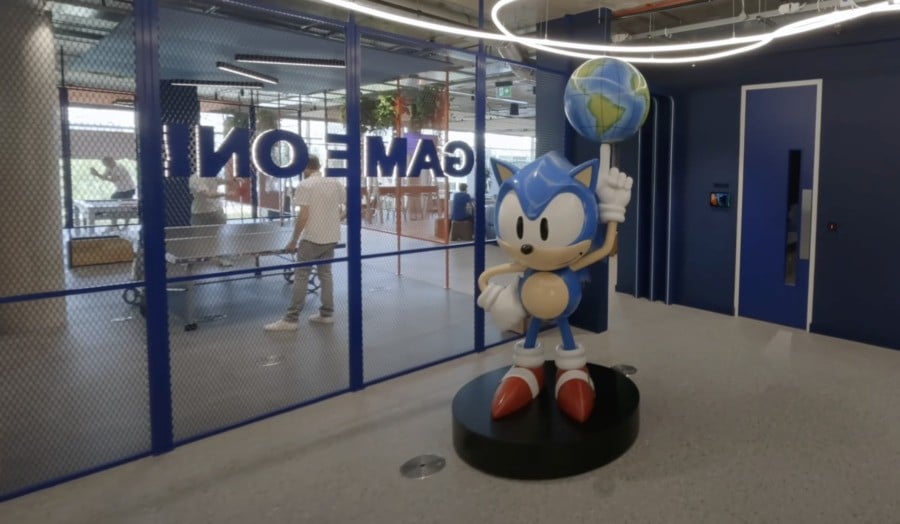 SegaWorld’s Restored Sonic Statue Lives On In Sega Europe’s New London Office