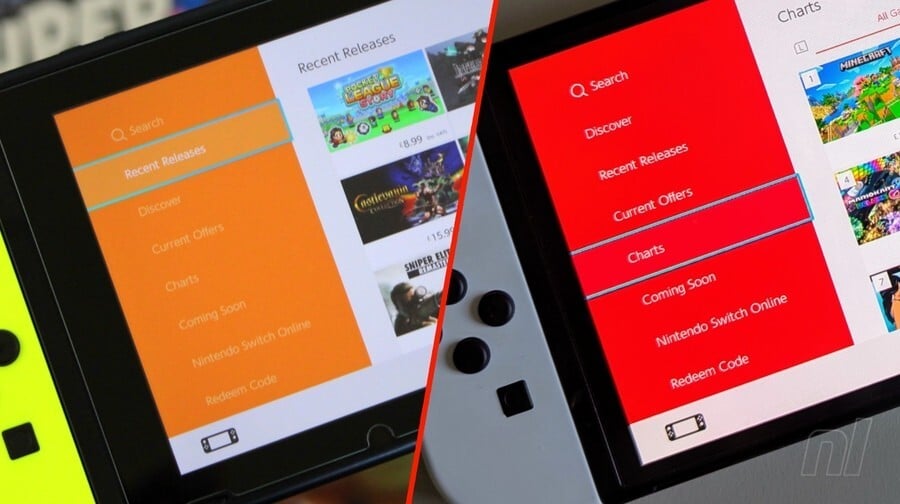 Poll: Orange Or Red Switch eShop – Make Your Choice