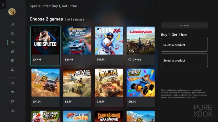 Xbox’s Latest ‘BOGOF’ Sale Focuses On Sports & Racing Titles