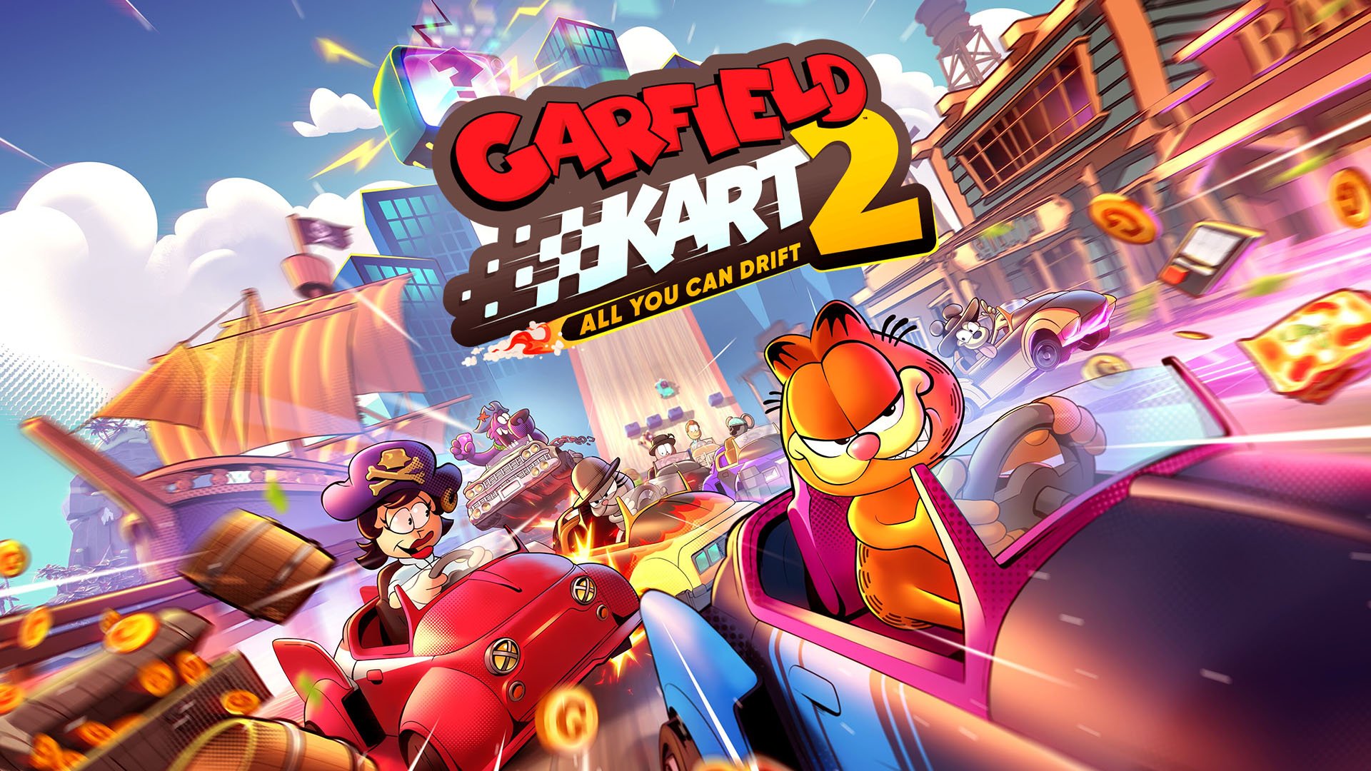 Garfield Kart 2: All You Can Drift announced for PS5, Xbox Series, PS4, Xbox One, Switch, and PC