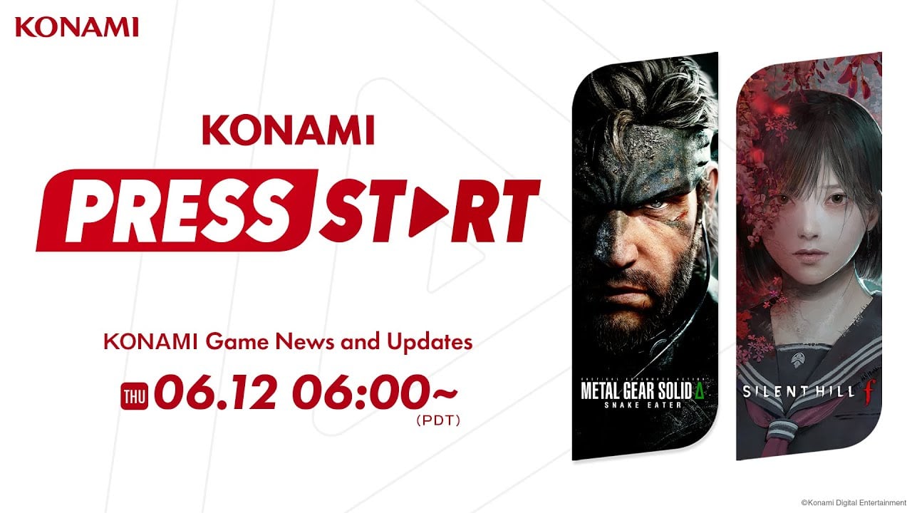 Konami Press Start live stream set for June 12 featuring Metal Gear Solid Delta: Snake Eater, Silent Hill f
