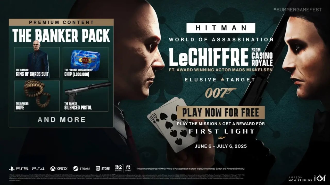 Unlock 007 First Light Content with Le Chiffre’s Elusive Target in Hitman on PS5, PS4