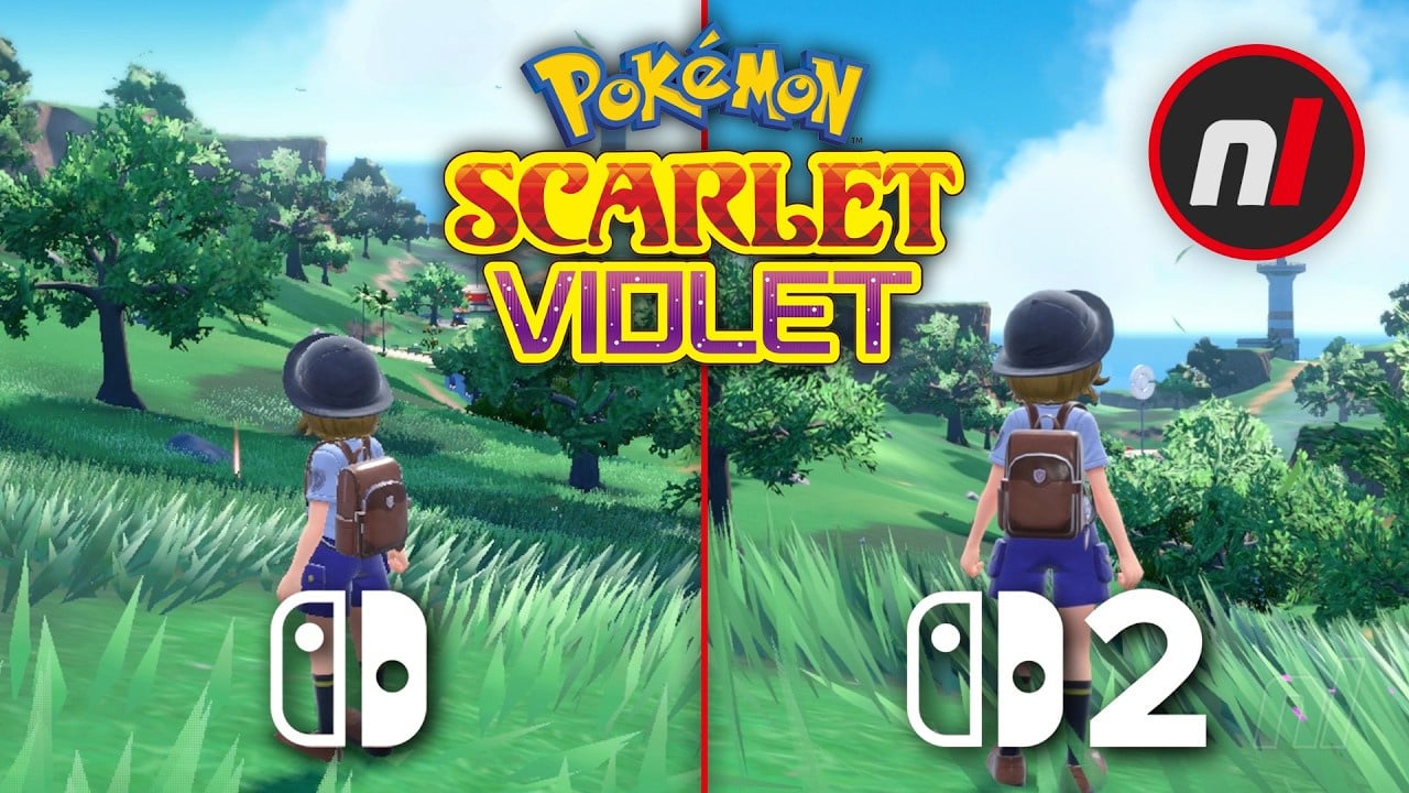 Video: Pokémon Scarlet & Violet Side-By-Side Gameplay Comparison (Switch & Switch 2)