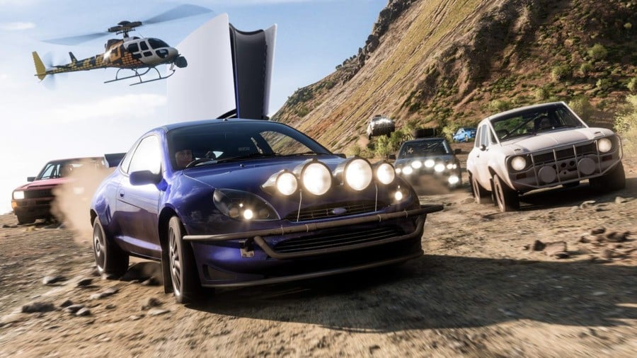 Sony’s Marketing the Massive Improvements PS5 Pro Makes to Forza Horizon 5