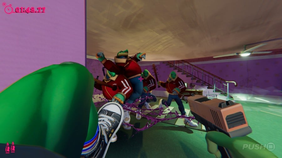 Mini Review: Anger Foot (PS5) – Chaotic Kick-‘Em-Up Satisfies from Head to Toe