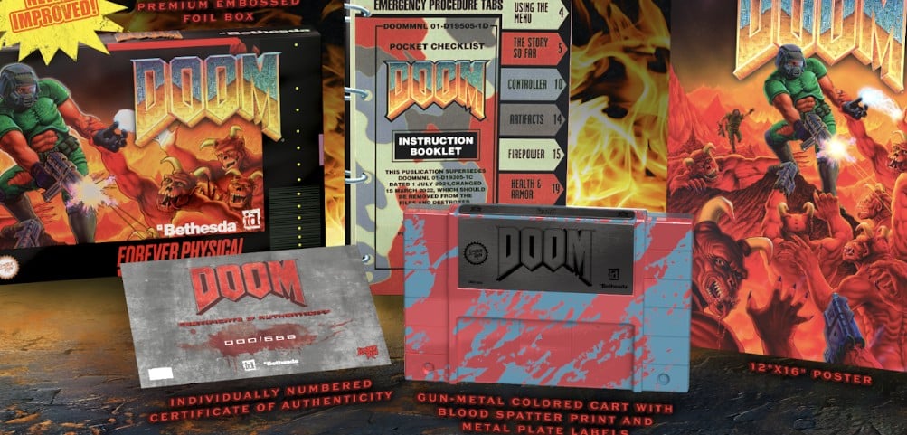 Limited Run’s SNES release of Doom is available for pre-order now, alongside a new SNES controller