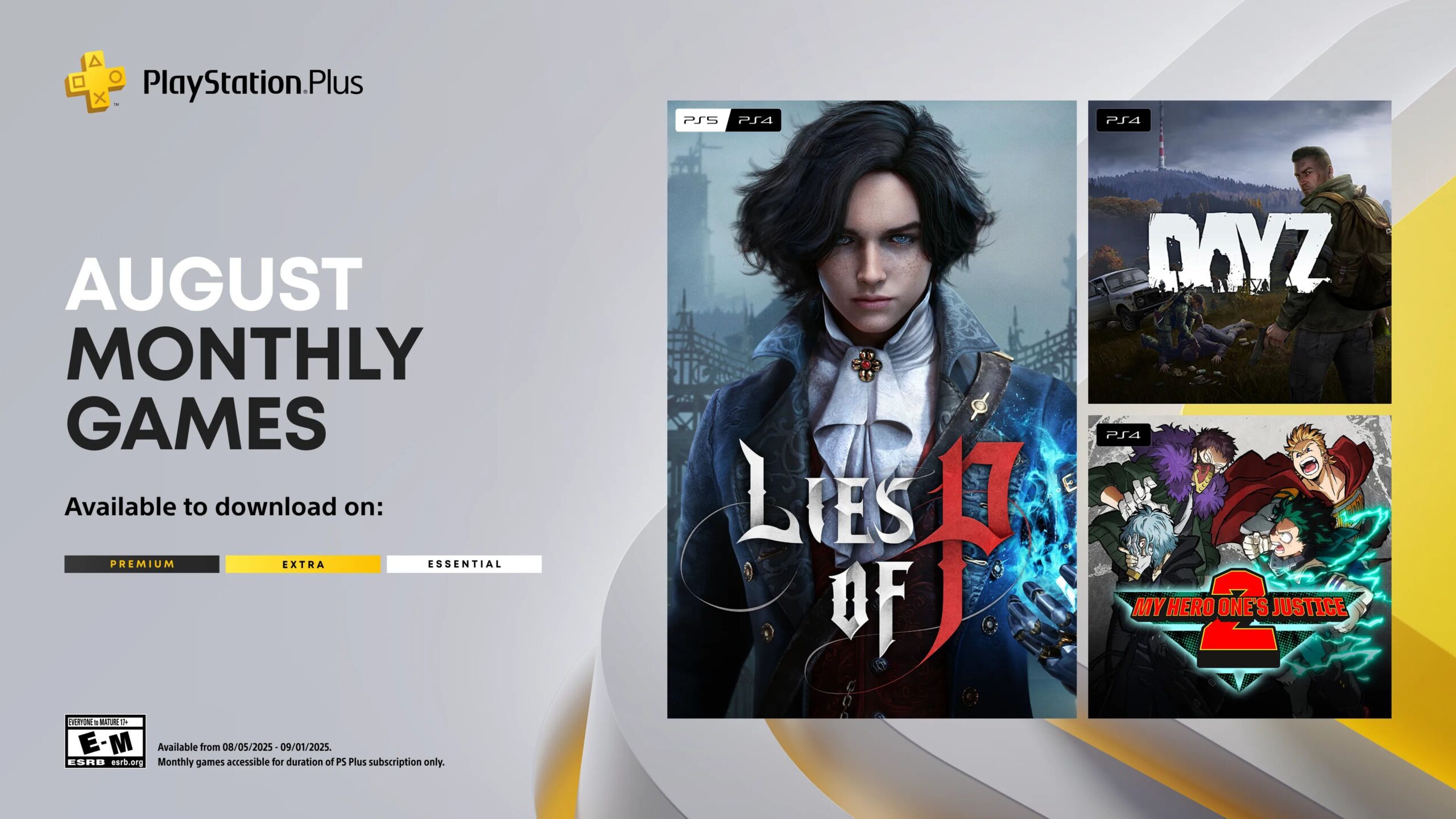 PlayStation Plus Monthly Games lineup for August 2025 announced