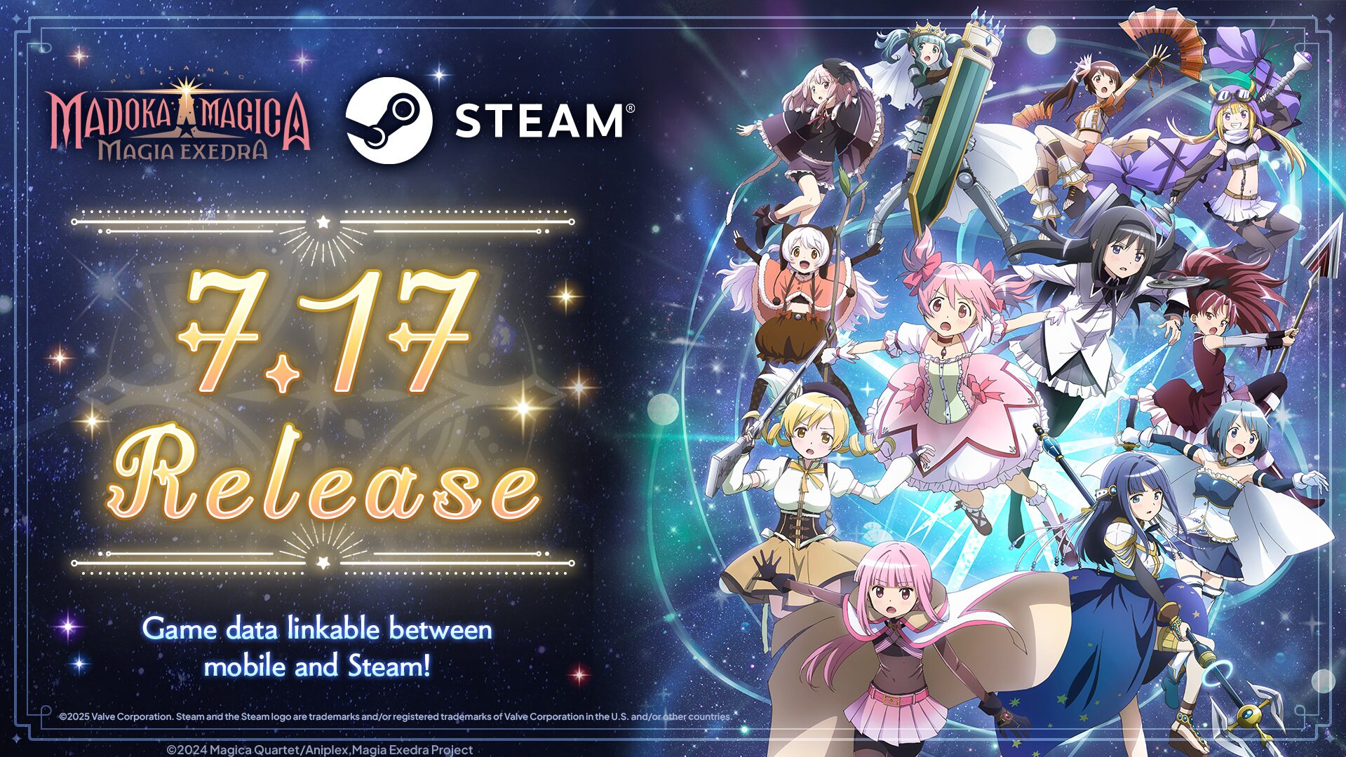 Puella Magi Madoka Magica: Magia Exedra for PC launches July 17