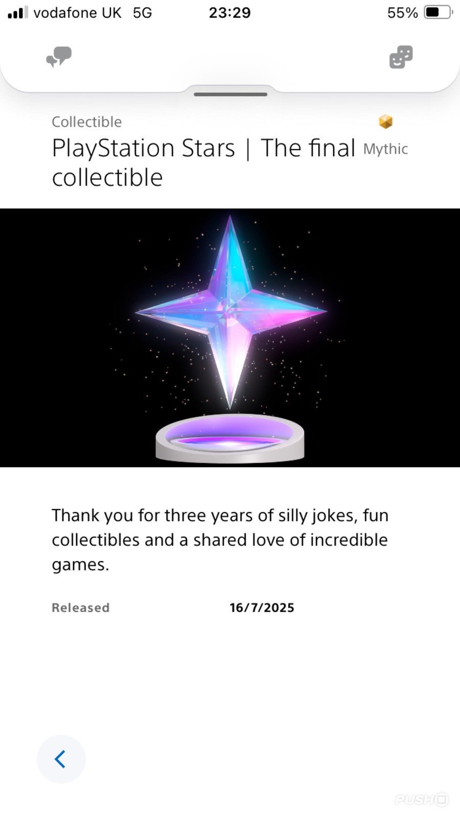 PS Stars Program Marks Its Eventual Shut Down with One Final Collectible
