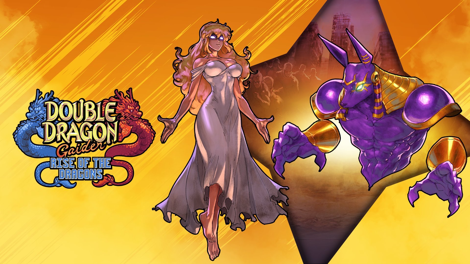 Double Dragon Gaiden: Rise of the Dragons free DLC characters Evil Marian and Super Anubis now available