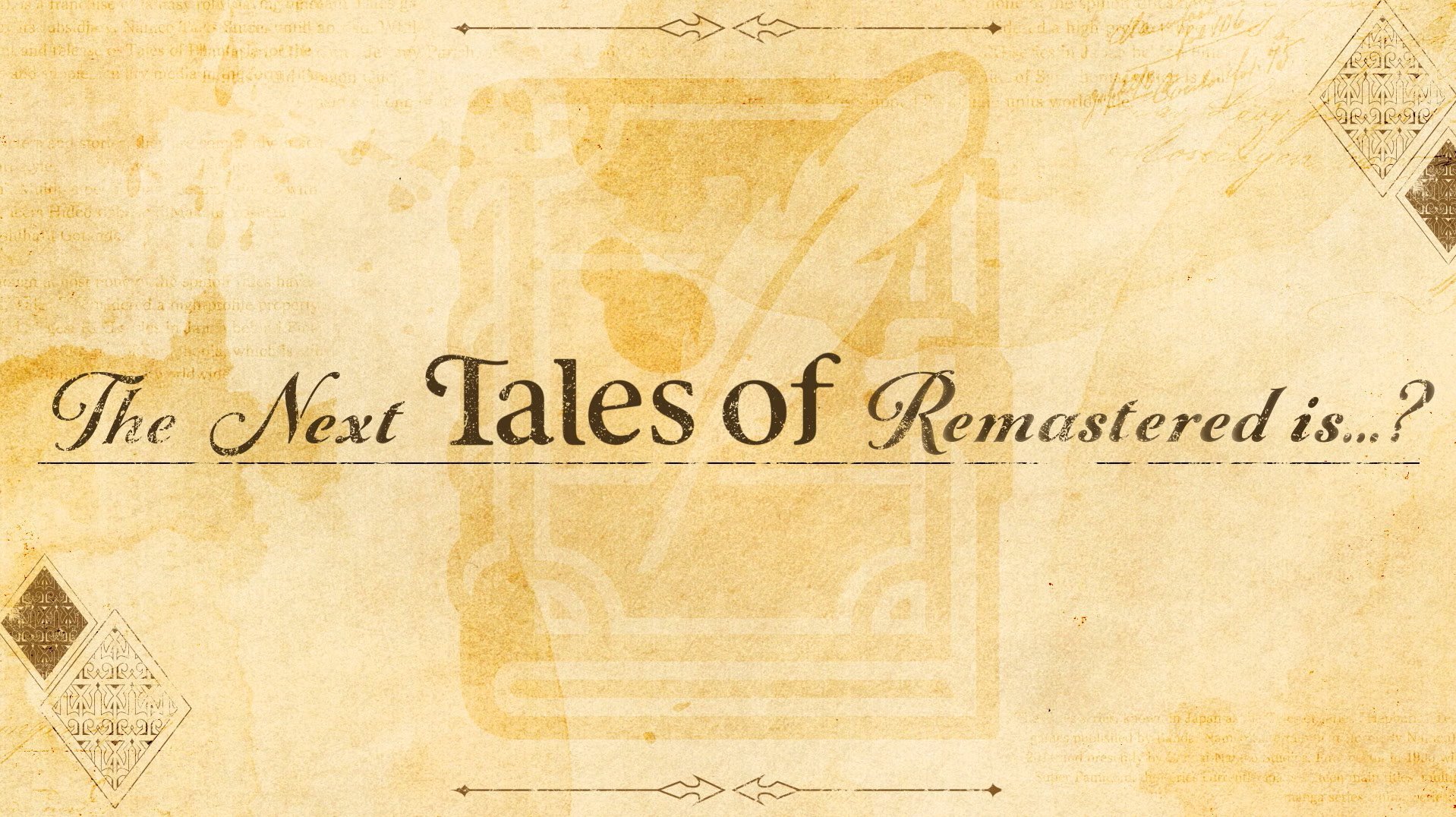 Next Tales of remastered project to be announced on August 19