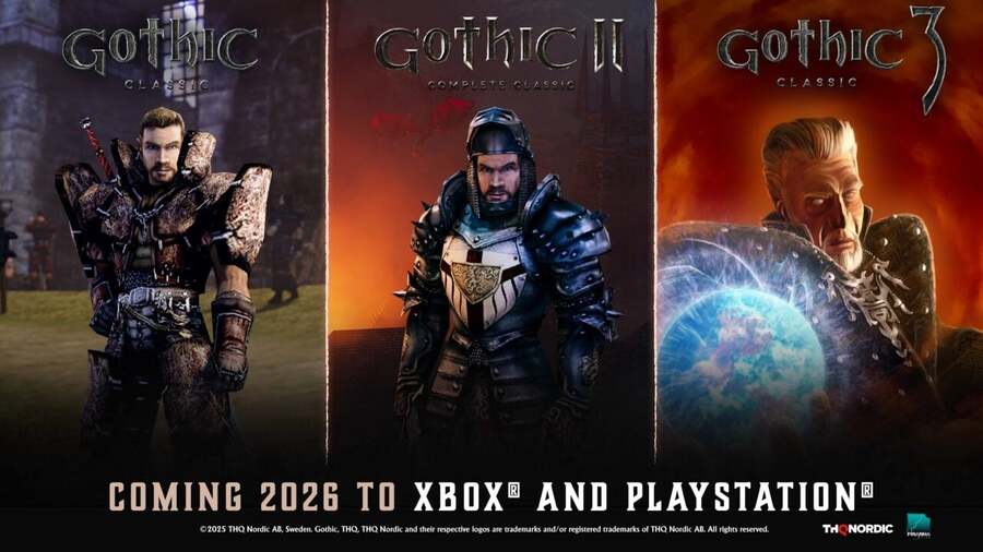All Three Classic Gothic Games Are Coming to PS5, PS4