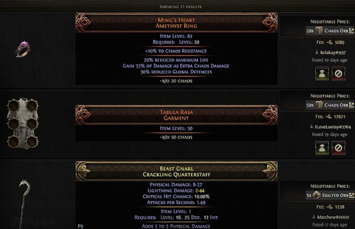 Path of Exile 2: The Third Edict’s asynchronous trade system in-game market showcased in new video