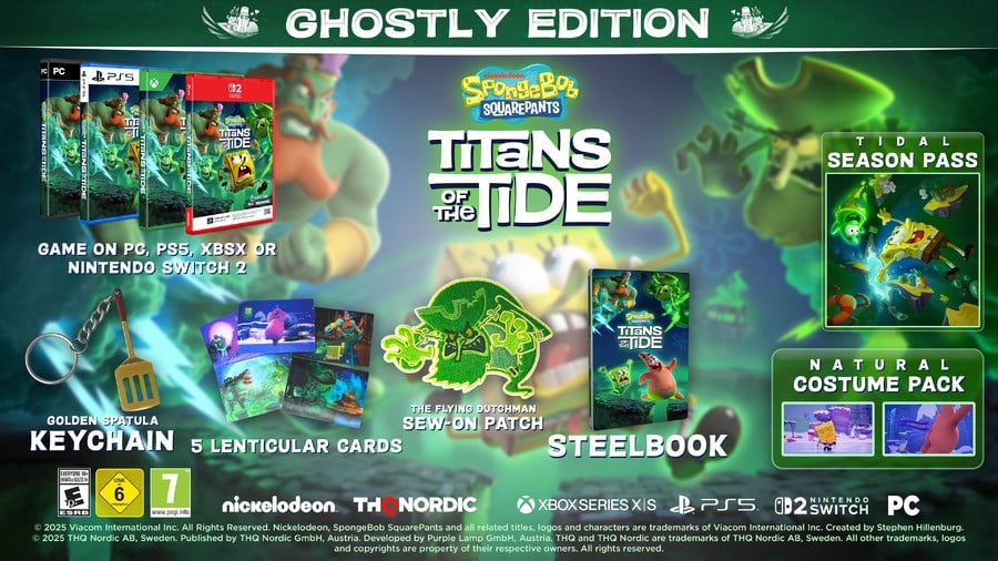 SpongeBob SquarePants: Titans Of The Tide Brings A Ghostly Adventure To Switch 2 This November