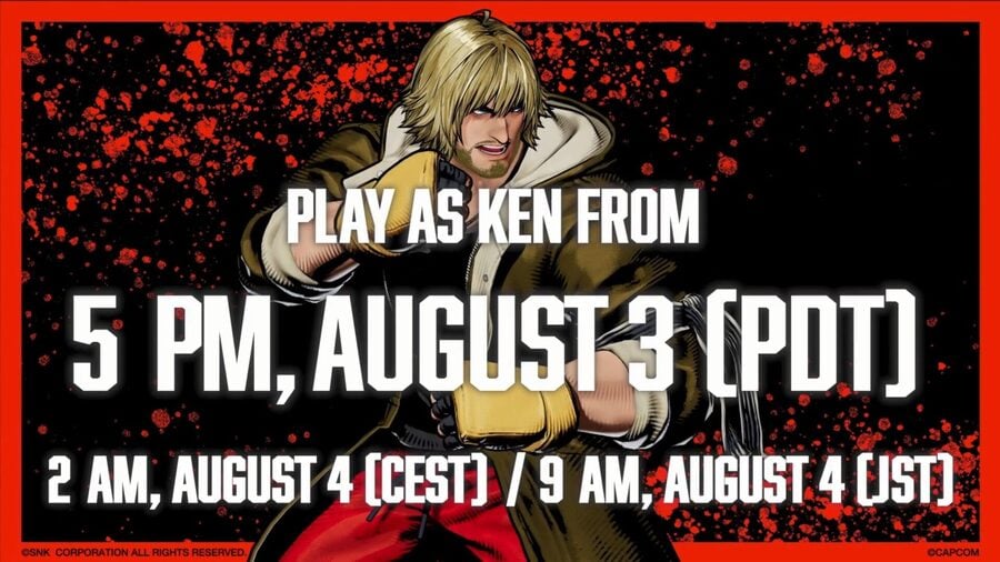 Street Fighter’s Ken Shadow Drops into Fatal Fury PS5, PS4 Today