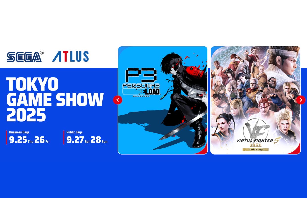 Sega and Atlus’ Tokyo Game Show 2025 website reveals their booth lineup