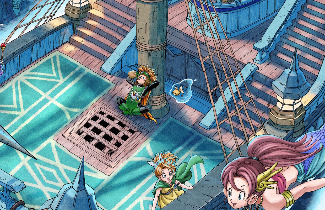 Square Enix shares screenshots and information for new underwater scenario added to Dragon Quest II in the HD-2D Remake